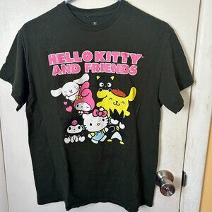 Dark Green Hello Kitty & Friends by Sanrio Size M Tshirt-NICE!